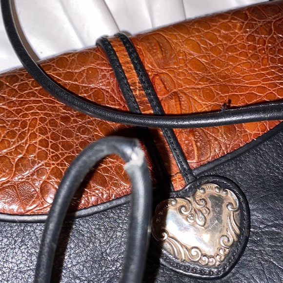 Brighton One World Black/Brown CROSSBODY Leather - Picture 13 of 16